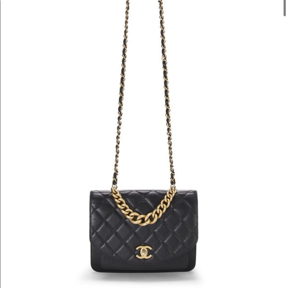 Chanel Caviar and lambskin envelope flap bag - Picture 8 of 13